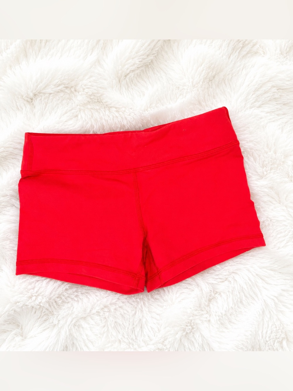 Ivivva by Lululemon Size 12 Red Athletic Shorts | Fitted Workout Shorts | VGUC